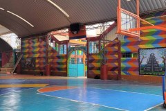 Le terrains de basket : toujours de la couleur !