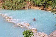 Premier bain en rivière et eau chaude